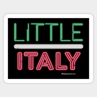 LITTLE ITALY neon sign Sticker